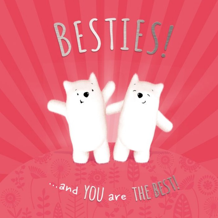 Meecadoo Cute Illustrated Bear Besties Card
