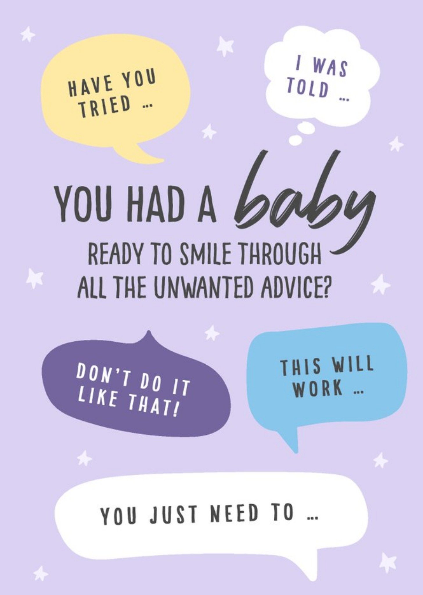 Heinz New Baby Unwanted Advice Card Ecard