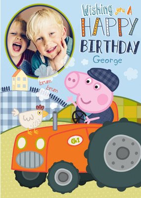 Photo Upload Peppa Pig Happy Birthday Card