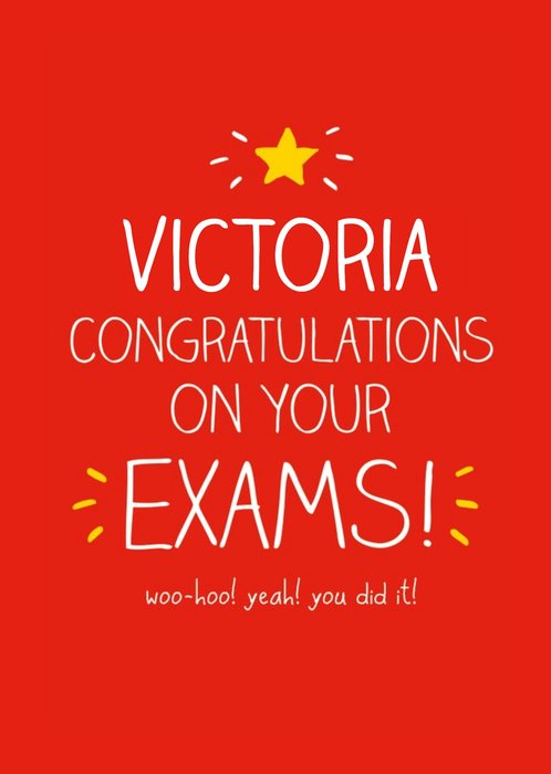 Happy Jackson Congrats On Your Exams Card