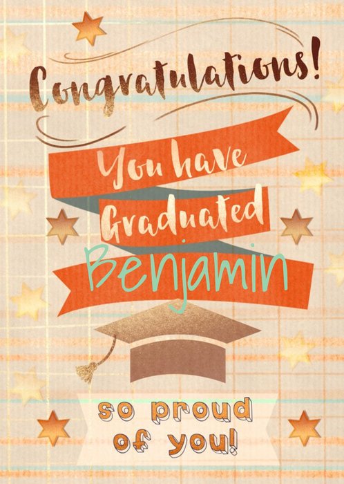 Congratulations You Have Graduated So Proud Of You Card