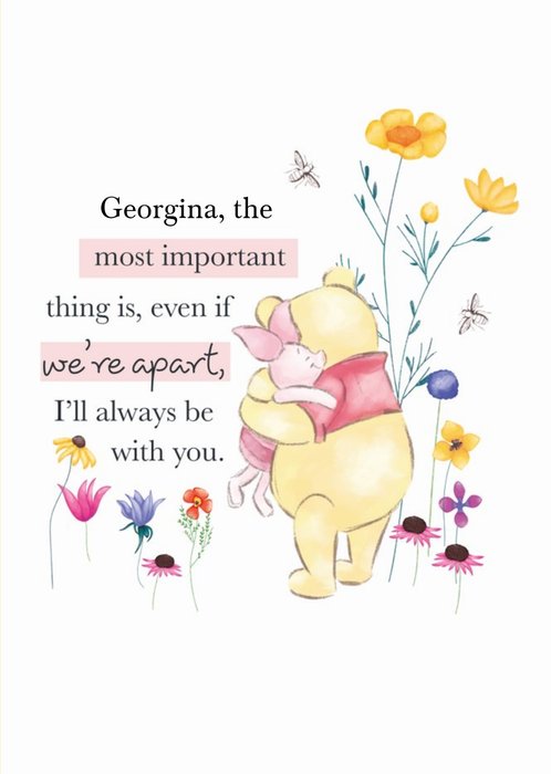 Winnie The Pooh Always Be With You Card