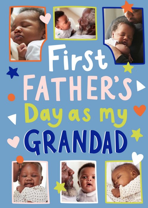 Grandad's 1st Father's Day Photo Upload Card