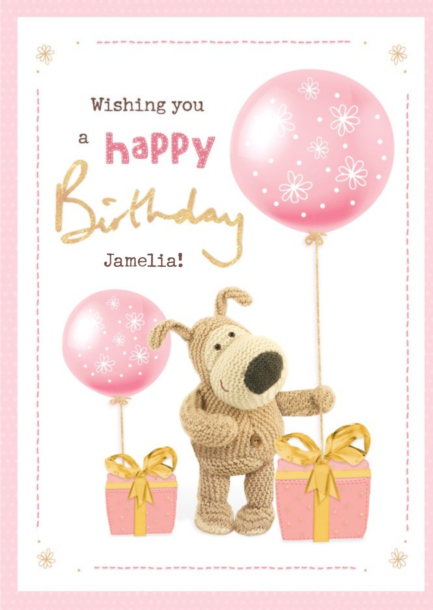 Cute Boofle Wishing You A Happy Birthday Card Ecard