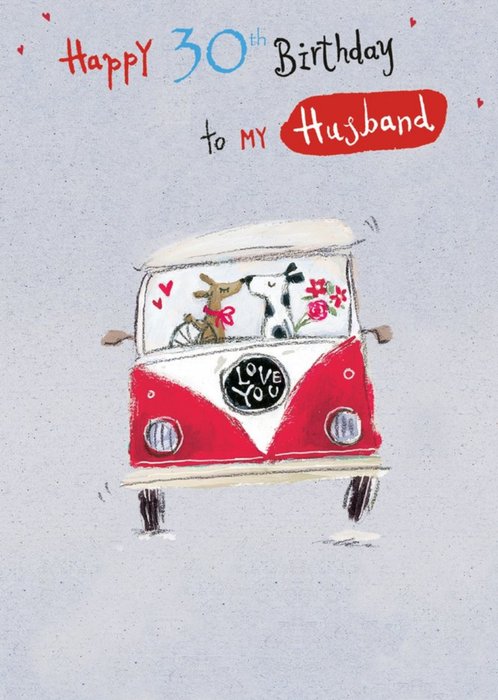 GUK Husband 30th Birthday Card