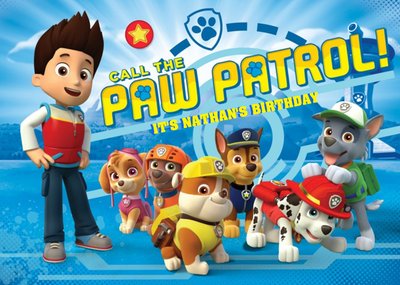 Paw Patrol Birthday Card Moonpig