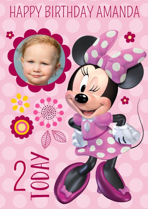 Minnie Mouse Birthday Card