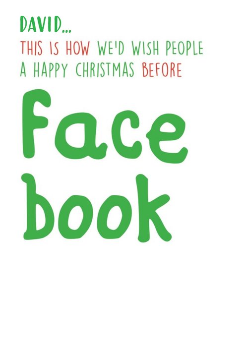 Funny Christmas Card - facebook