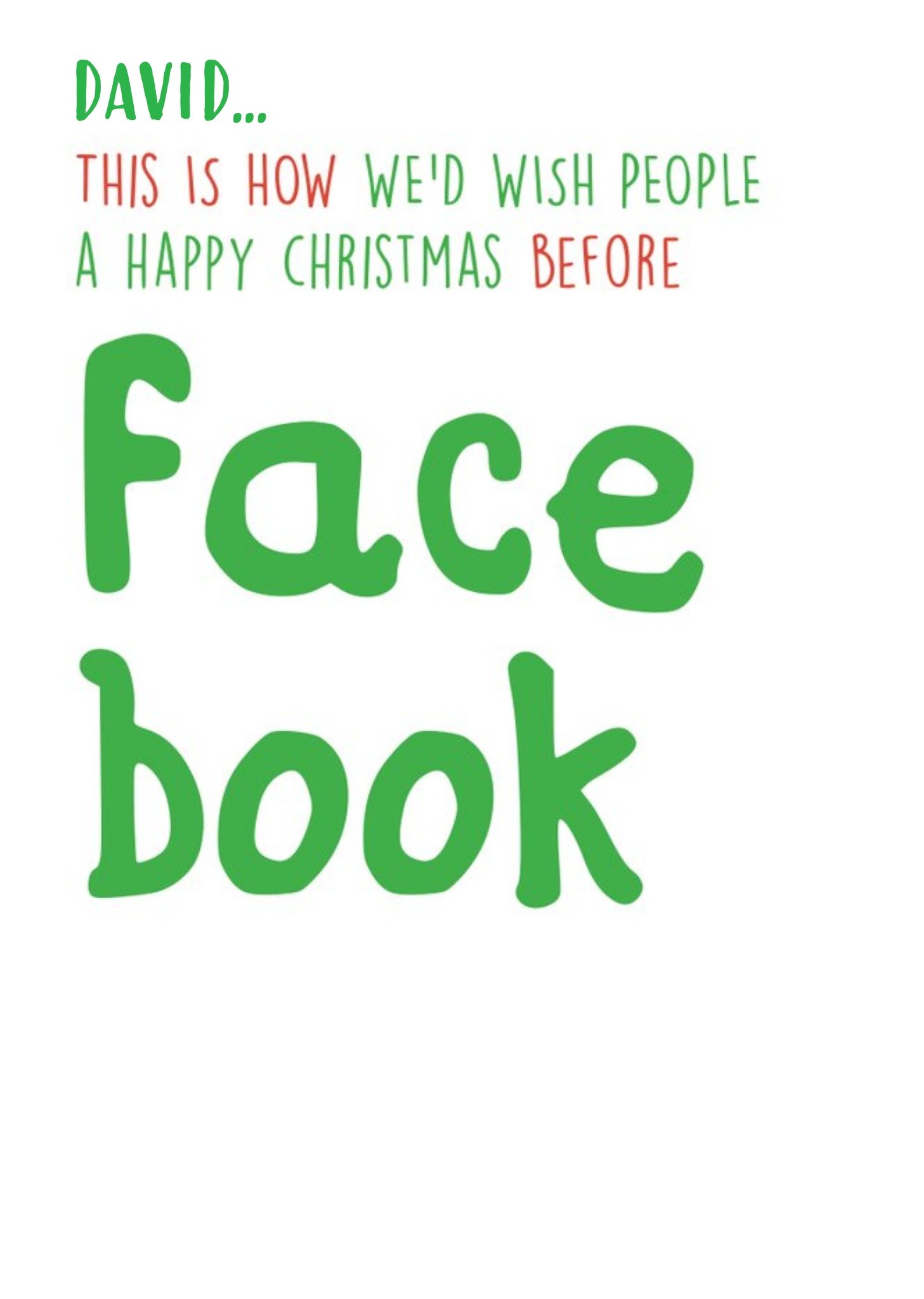 Moonpig Funny Christmas Card - Facebook Ecard