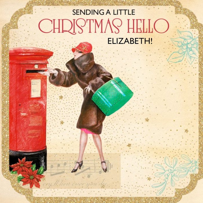 A Christmas Hello Personalised Card