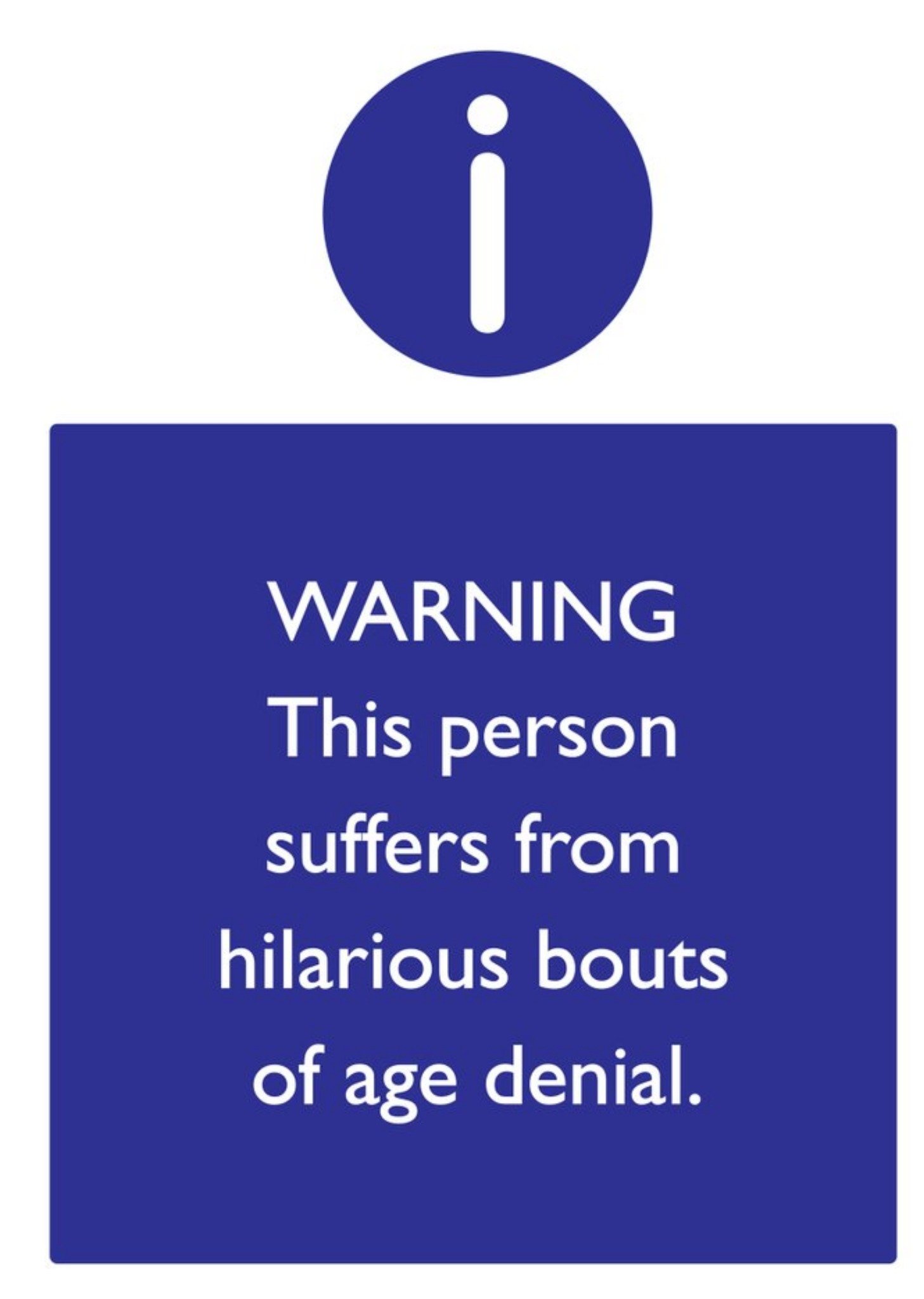 Brainbox Candy Funny Cheeky Age Denial Birthday Card Ecard