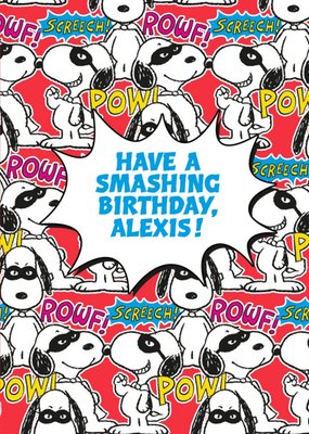 Peanuts Have a Smashing Birthday Card
