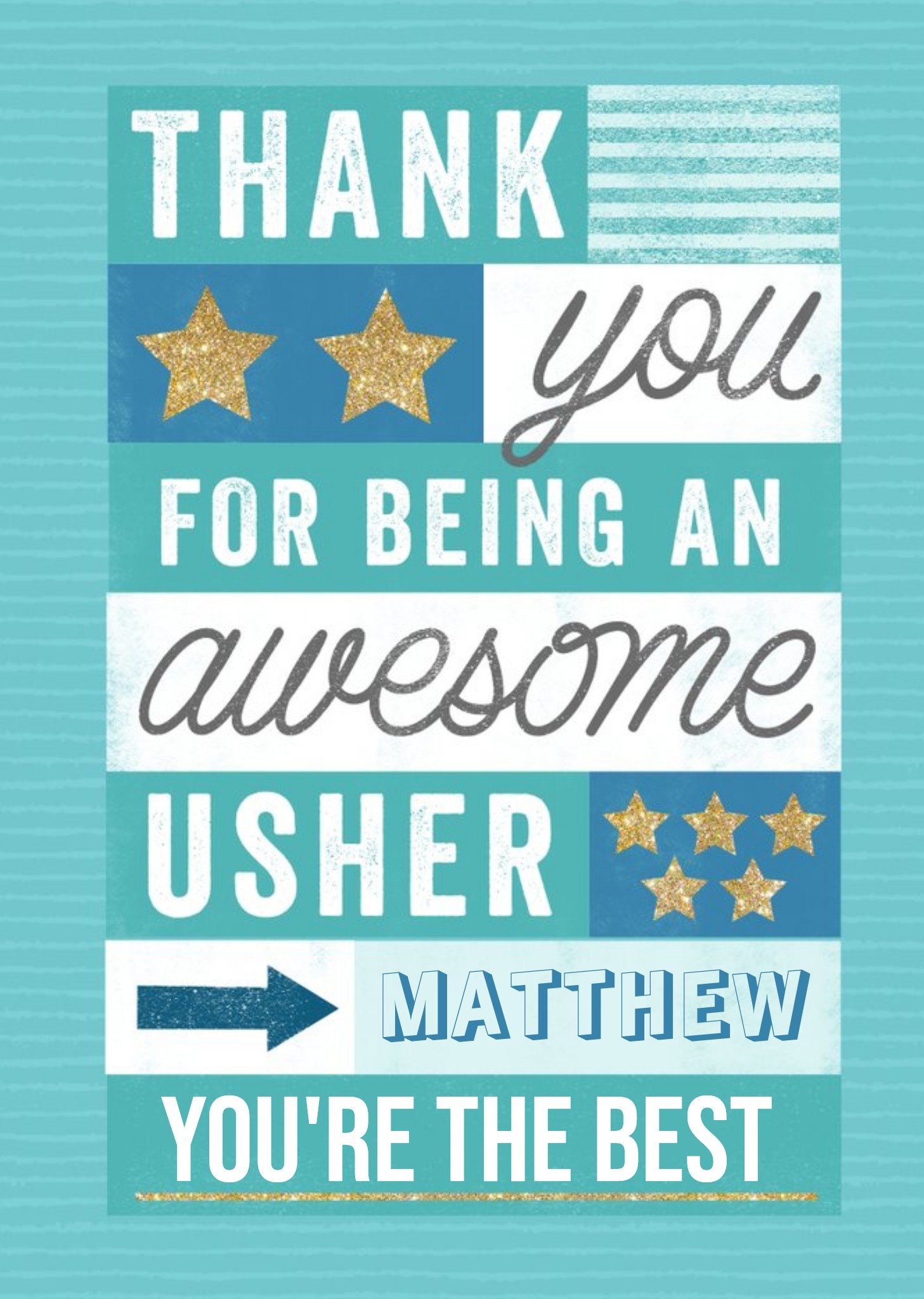 Usher Thank You Card Ecard