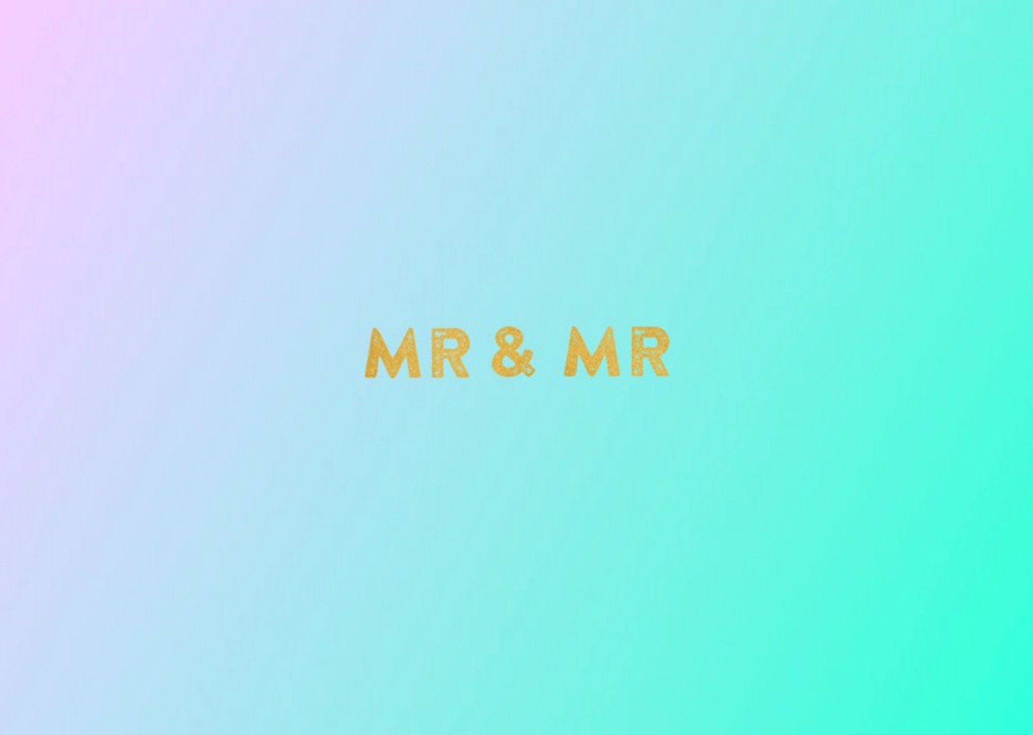 Moonpig Pastel Hues Personalised Mr And Mr Wedding Day Card, Large