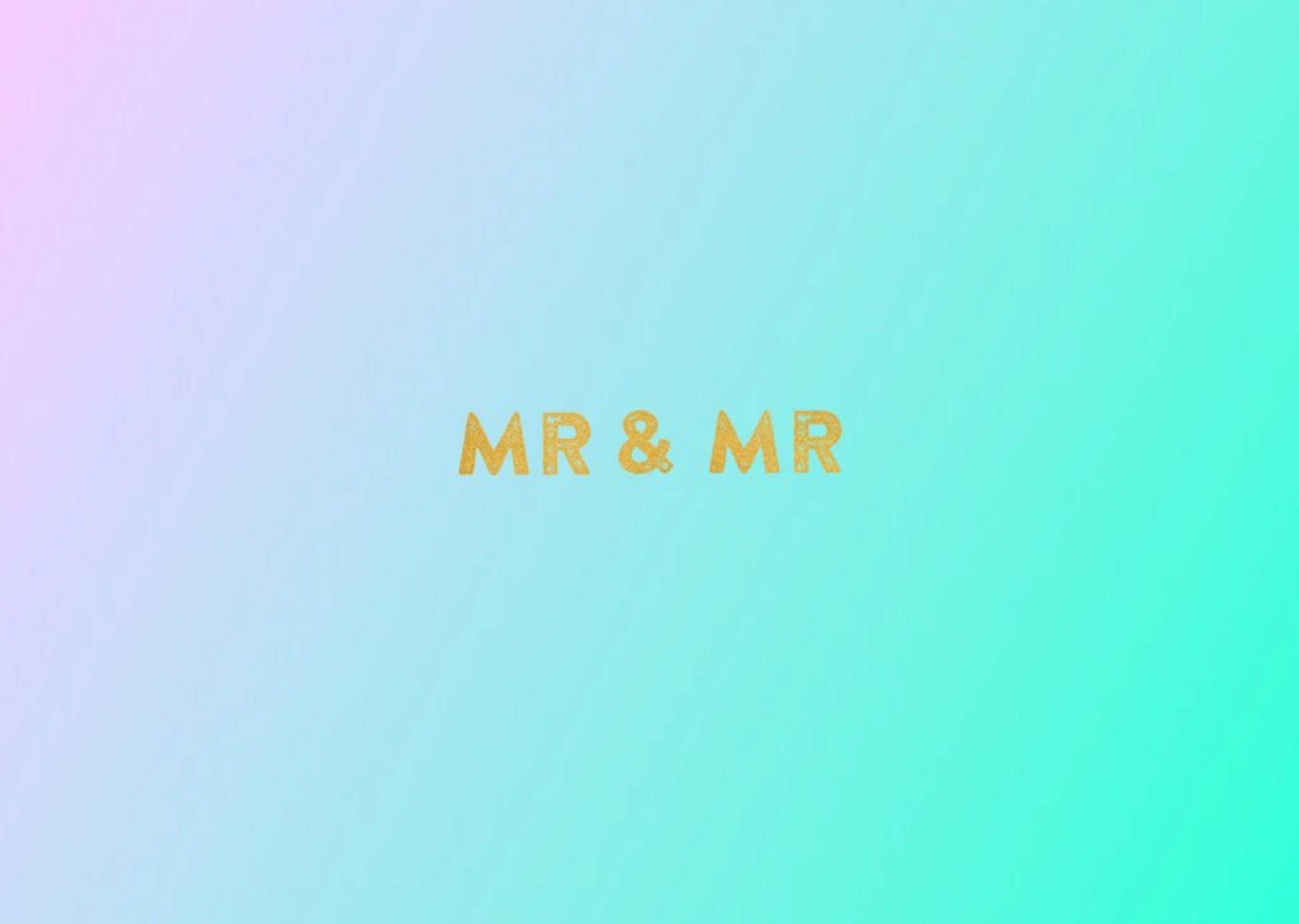 Pastel Hues Personalised Mr And Mr Wedding Day Card Ecard