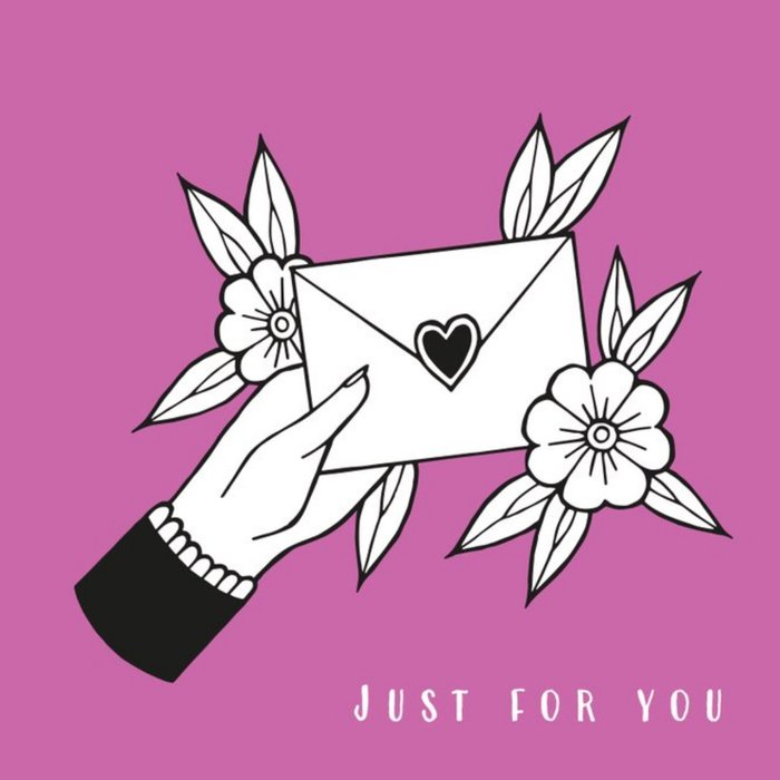 Just a note Card - just for you - illustration