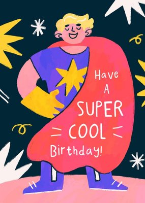 Super Cool Birthday Illustrated Card