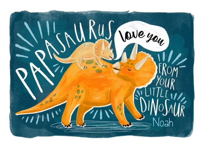 Natural History Museum Papasaurus Birthday Card