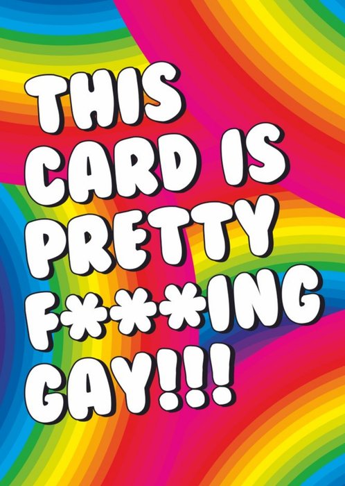 Funny Dean Morris This Card is Pretty Gay Card