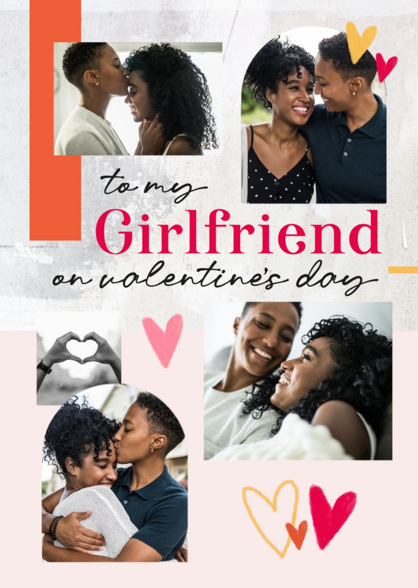 To My Girlfriend Multiple Photo Upload Valentine's Day Card Ecard