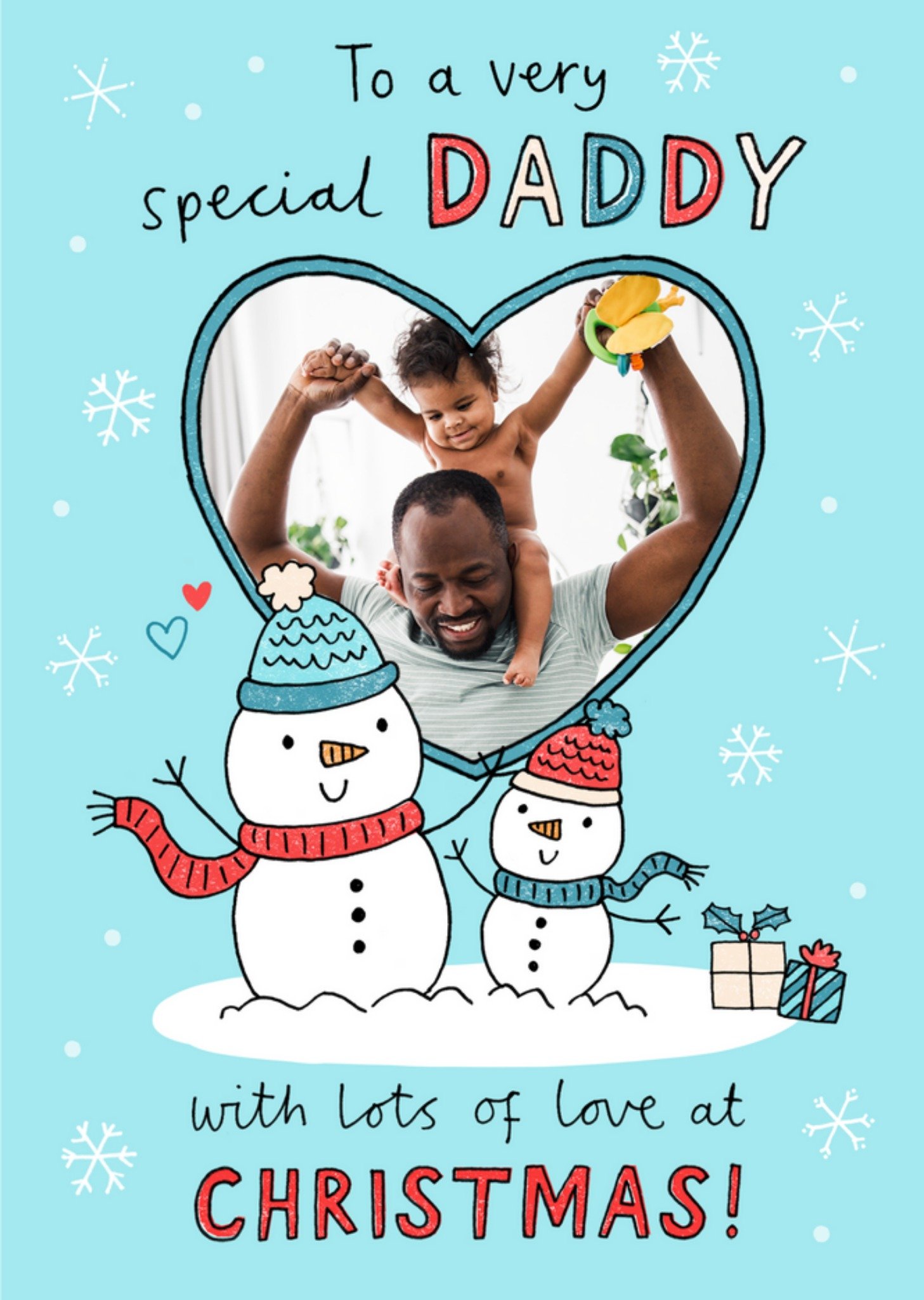 Moonpig To A Very Special Daddy Photo Upload Christmas Card, Large