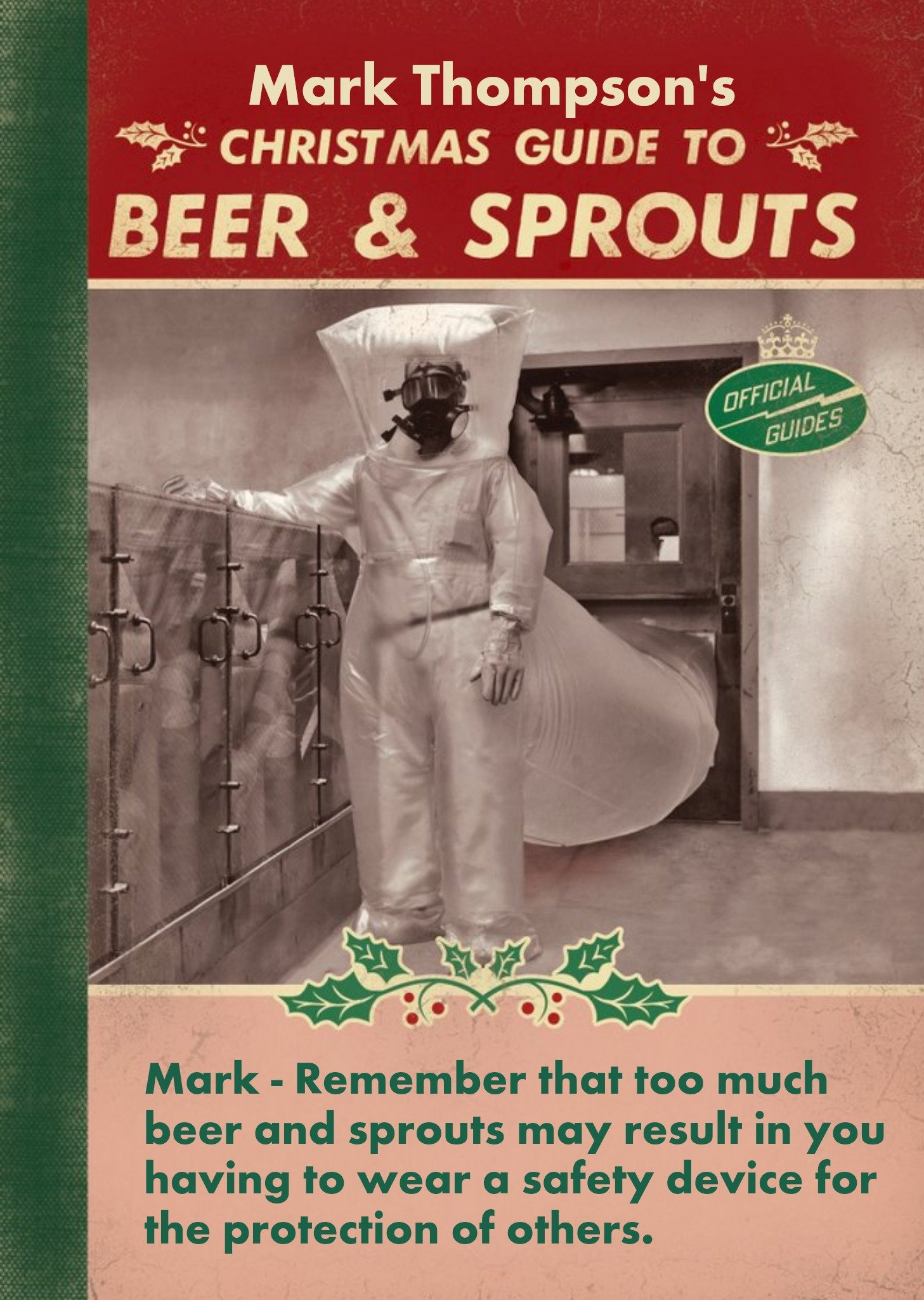 Moonpig Christmas Guide To Beer And Sprouts Personalised Merry Christmas Card Ecard