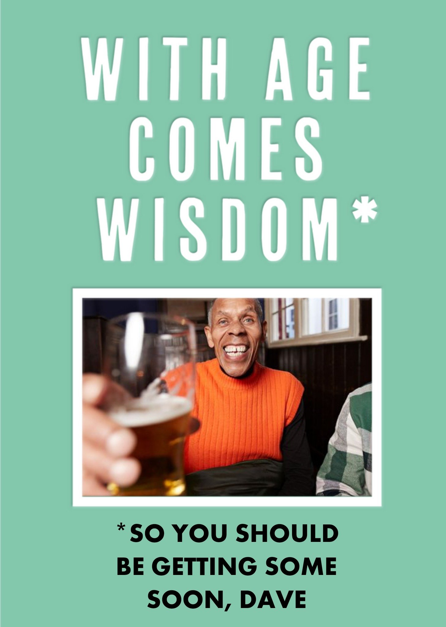 Moonpig With Age Come's Wisdom Funny Card Ecard