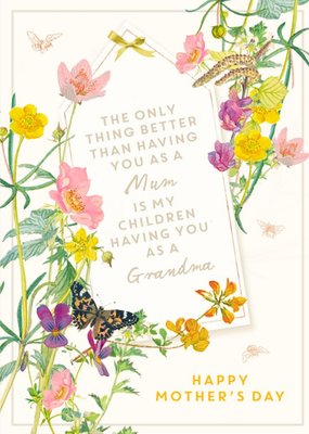 To My Mum And My Children's Grandma Mother's Day Card