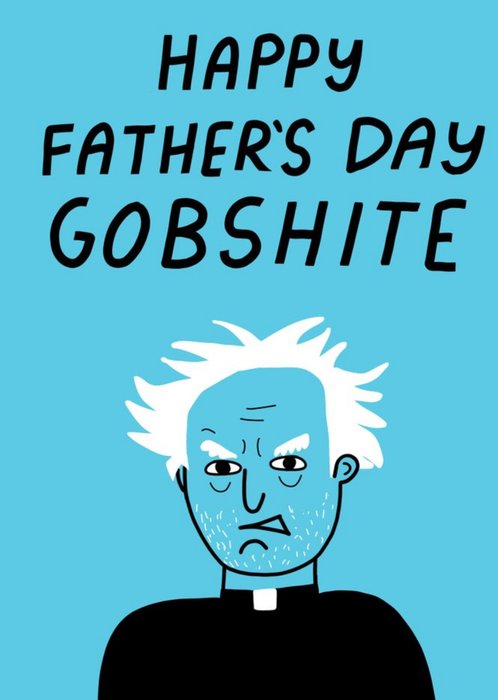 Megan McMahon Illustrated Funny Father's Day Priest Father Ted Card