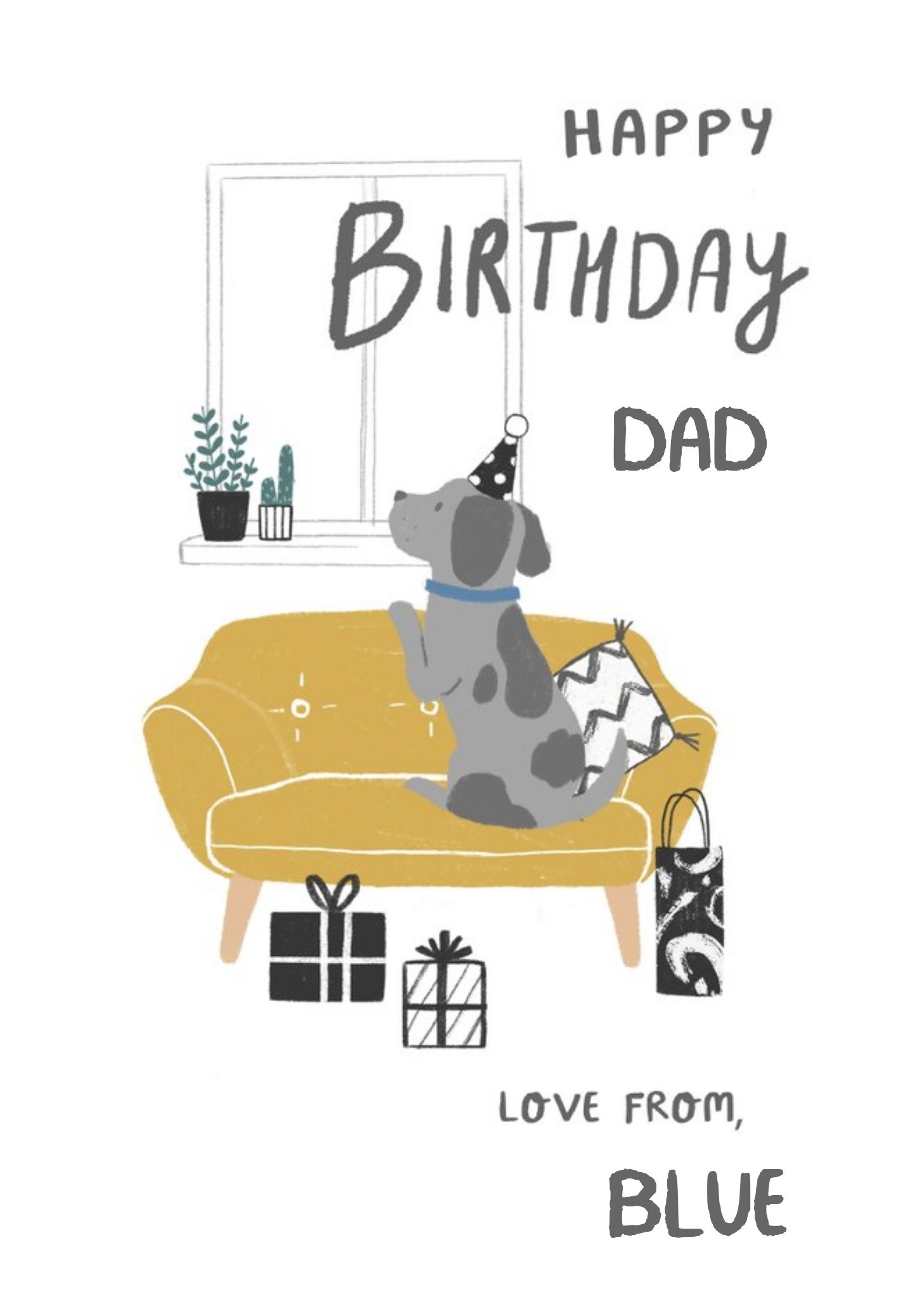 Other Millicent Venton Birthday Dad From Dog Pet Mustard Celebration Presents Male Ecard