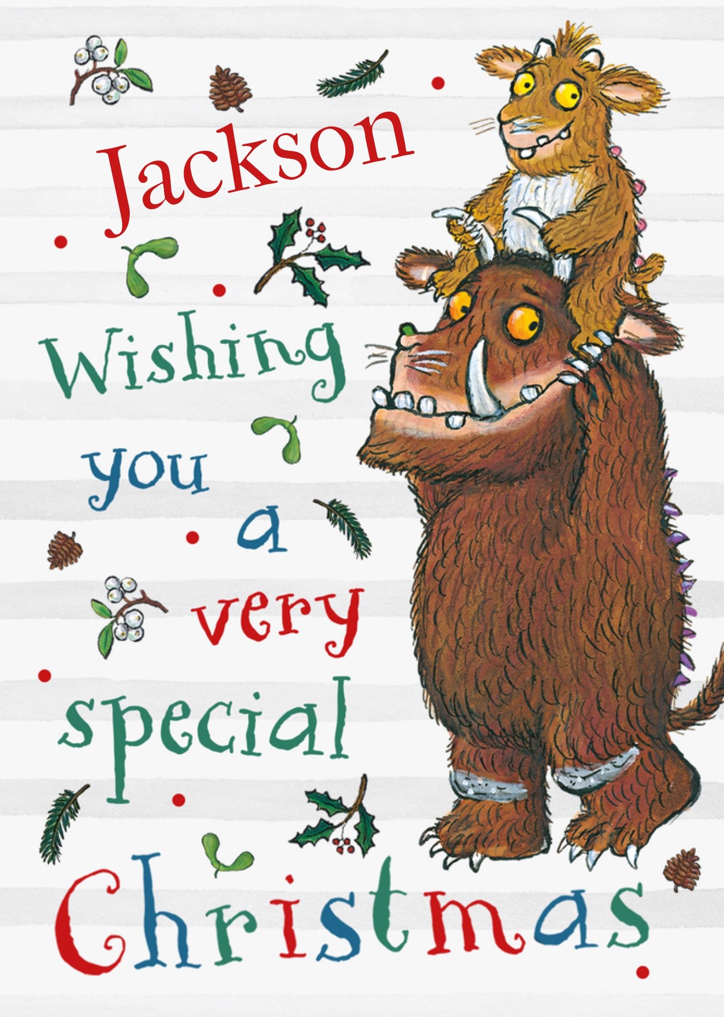The Gruffalo Wishing You A Very Special Christmas Card, Large