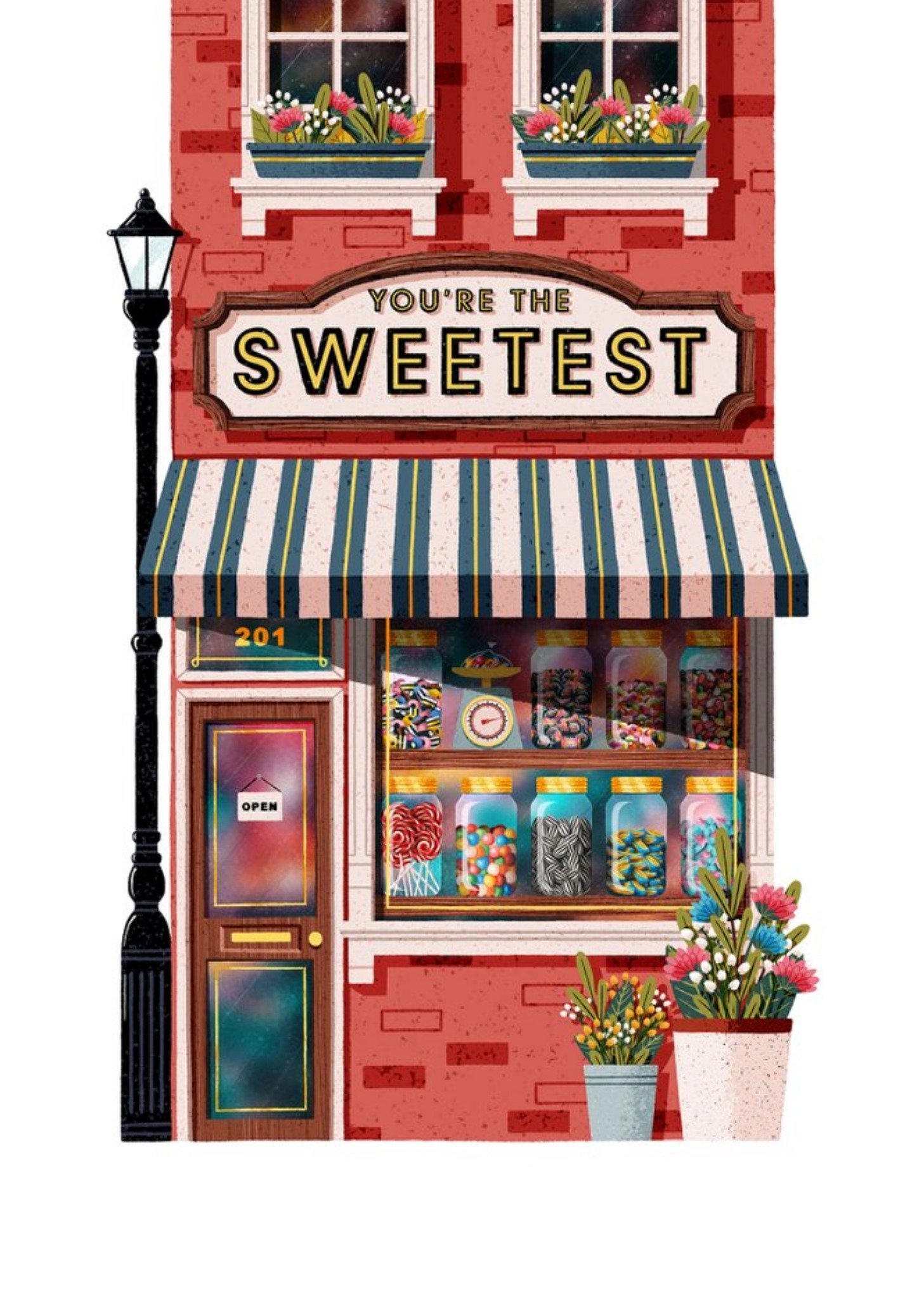 Moonpig Folio You Are The Sweetest Sweet Shop Thank You Card, Large