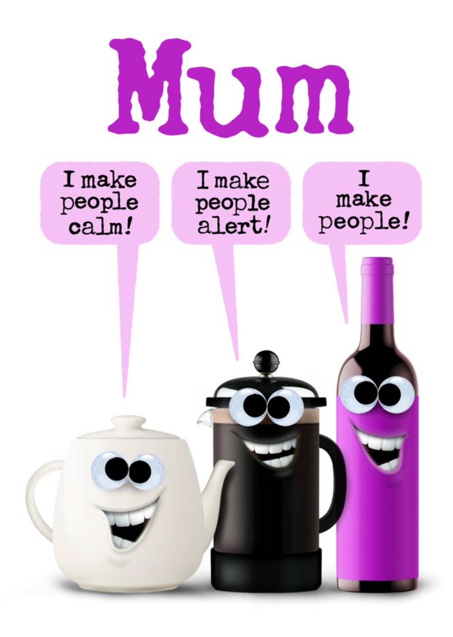 Pg Quips Photolaughs Tea Cee Wine Funny Mother's Day Card