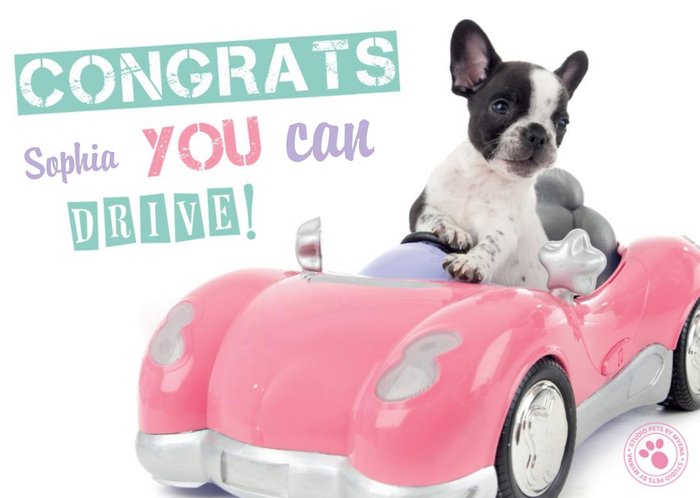 Congrats You Can Drive Personalised Card