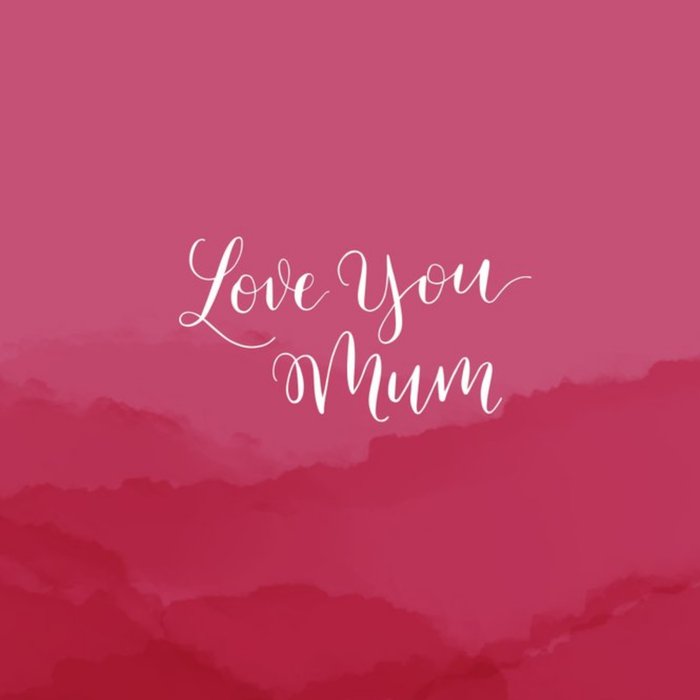 Crimson Rolling Hills Personalised Greetings Card For Mum