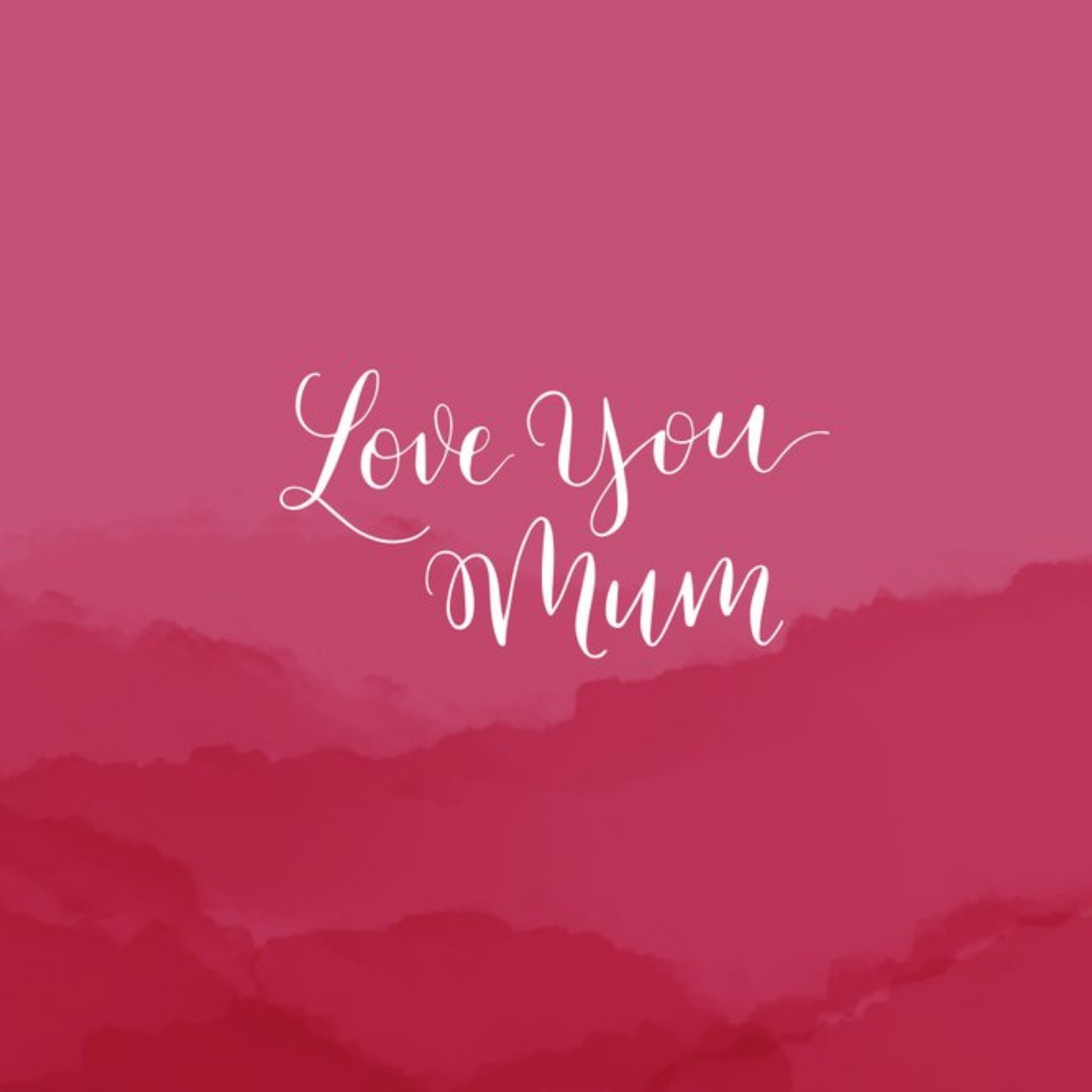 Moonpig Crimson Rolling Hills Personalised Greetings Card For Mum, Large
