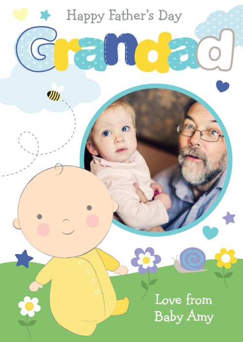 From The Baby Happy Father's Day Grandad Card