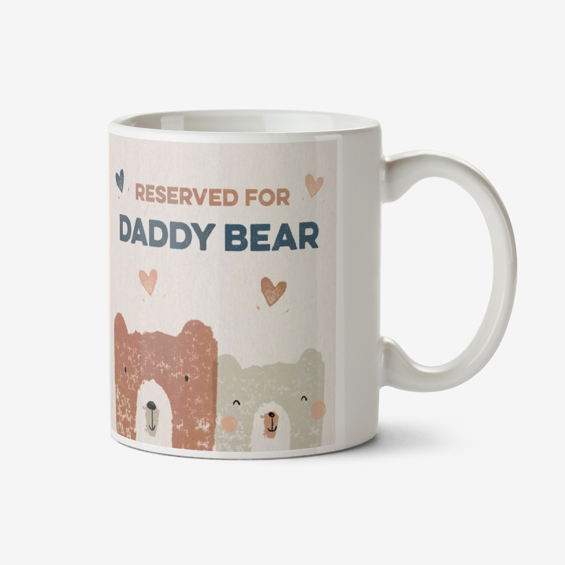 Moonpig Handdrawn Reserved For Daddy Bear Mug Ceramic Mug