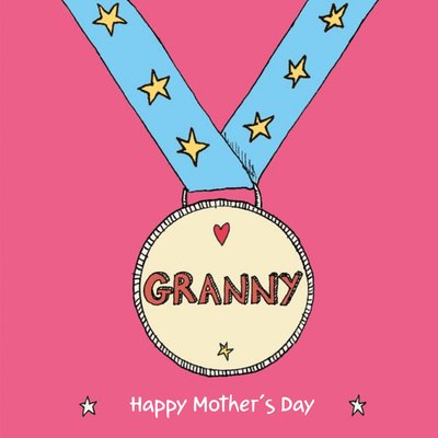 Granny Medal Happy Mothers Day Card