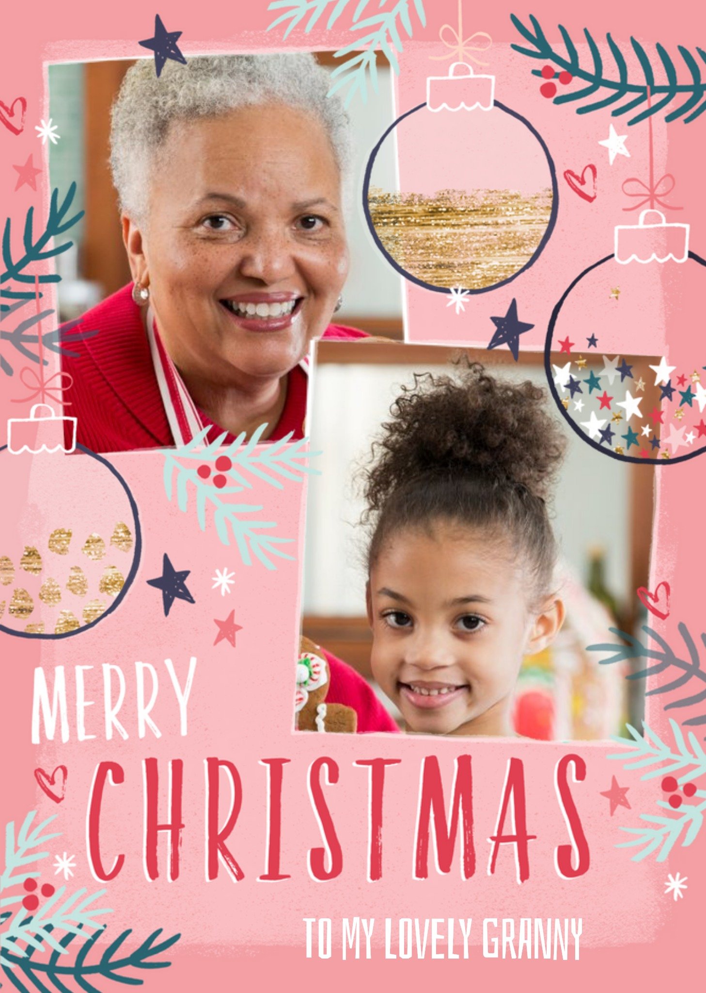 Moonpig Merry Christmas To My Lovely Granny Photo Upload Christmas Card Ecard