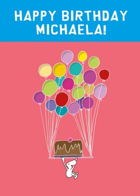 All The Balloons Personalised Birthday Card