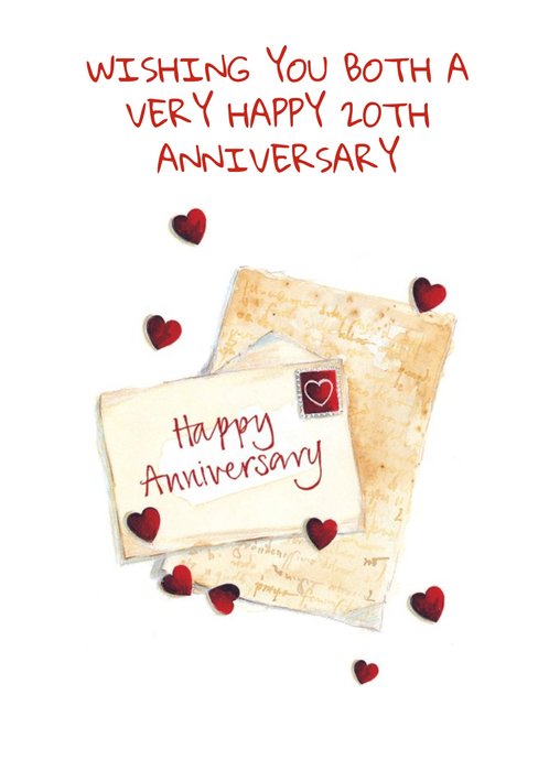 Personalised 20th Anniversary Card