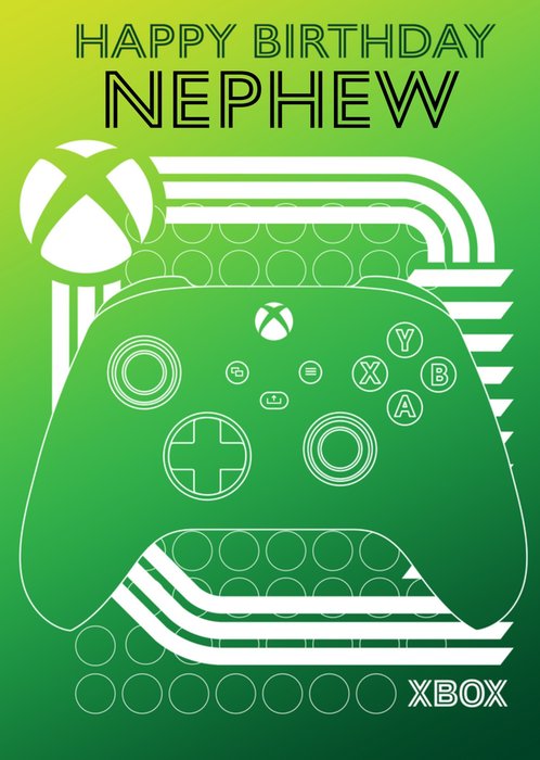 Xbox Green Controller Happy Birthday Nephew Card