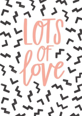 Abstract Lots of Love Card