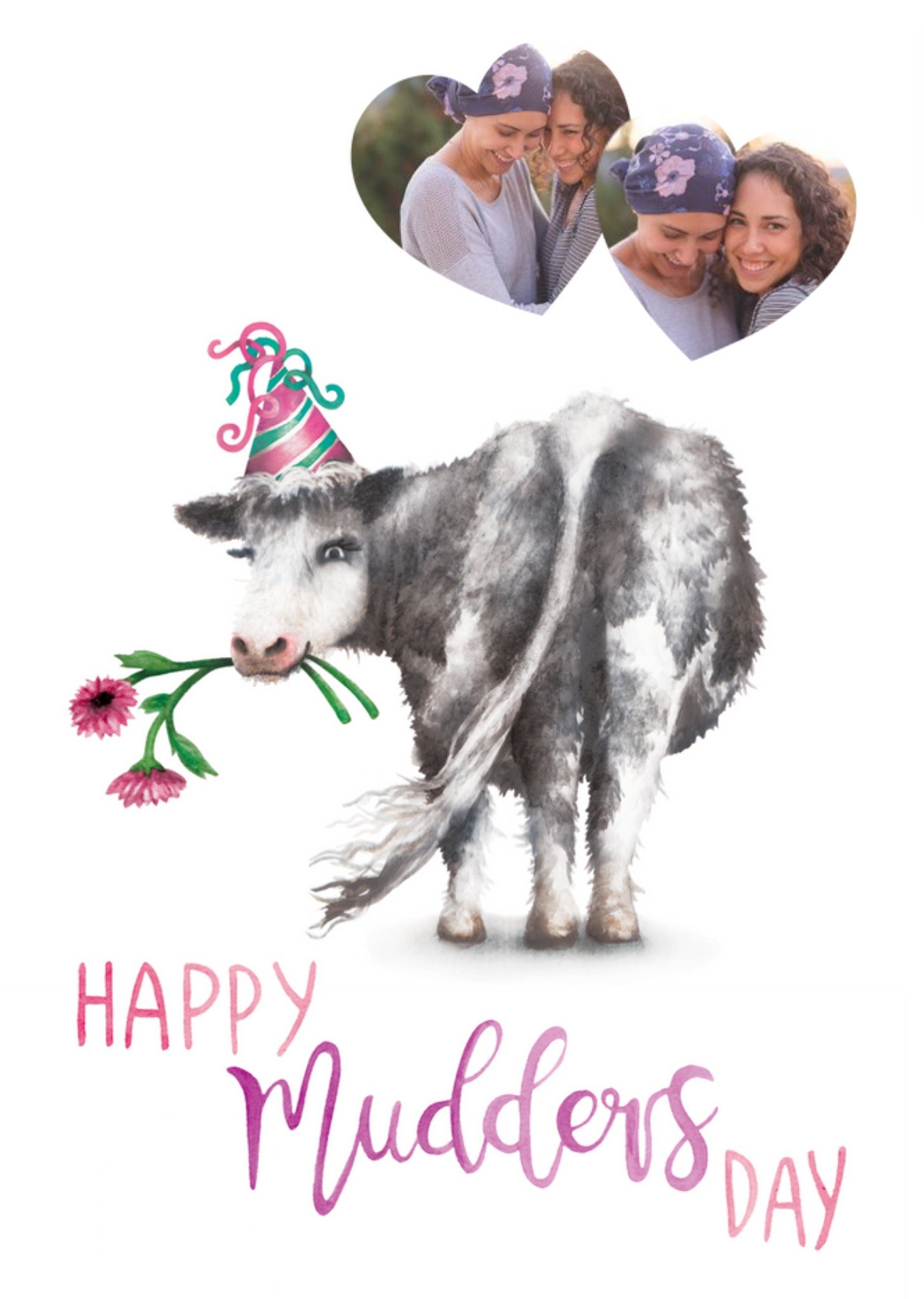 Moonpig Citrus Bunn Cute Happy Mudders Day Cow Mother's Day Card Ecard