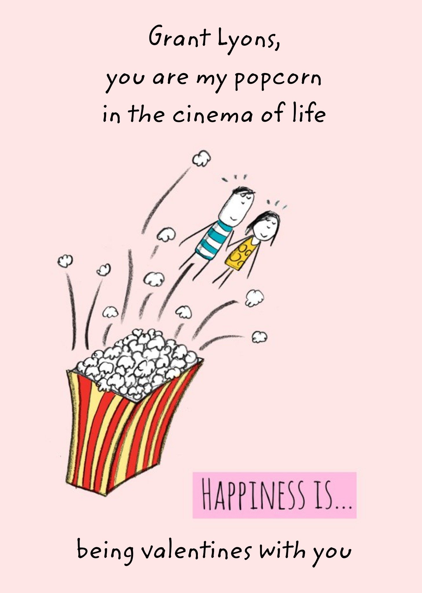 Moonpig Popcorn In The Cinema Of Life Card Ecard