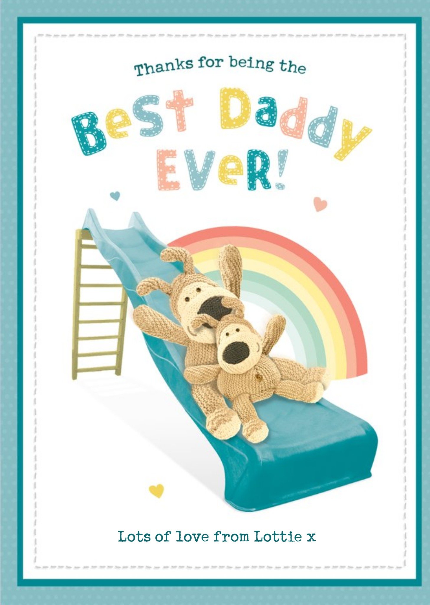 Boofle Thanks For Being The Best Daddy Ever Father's Day Card