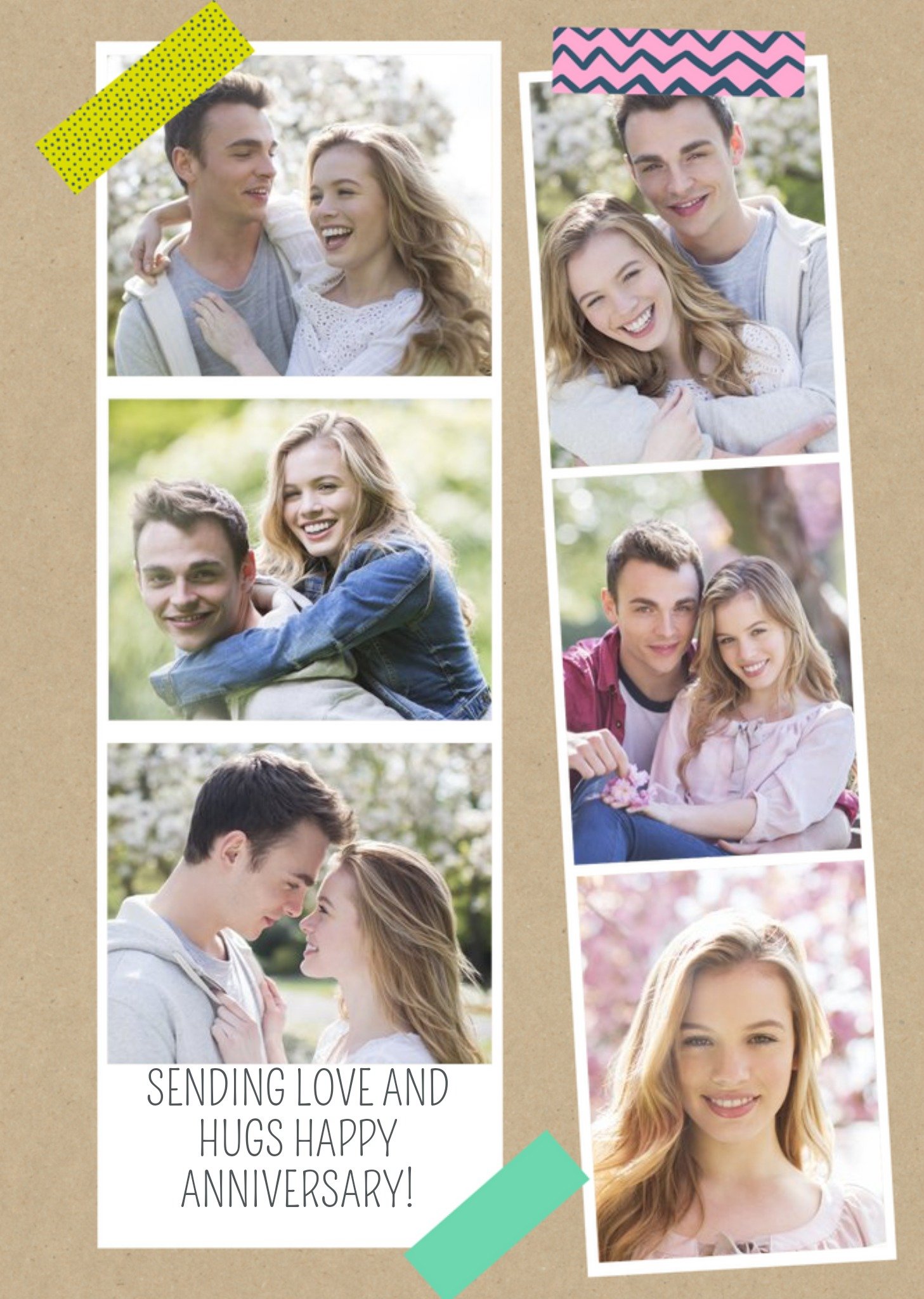 Vertical Photo Strips Card Ecard