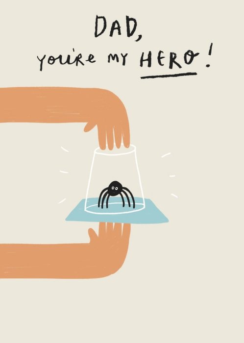 UKG My Hero Spider Catcher Father's Day Card