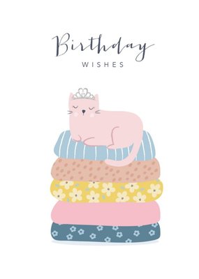 Klara Hawkins Cat Birthday Wishes Card